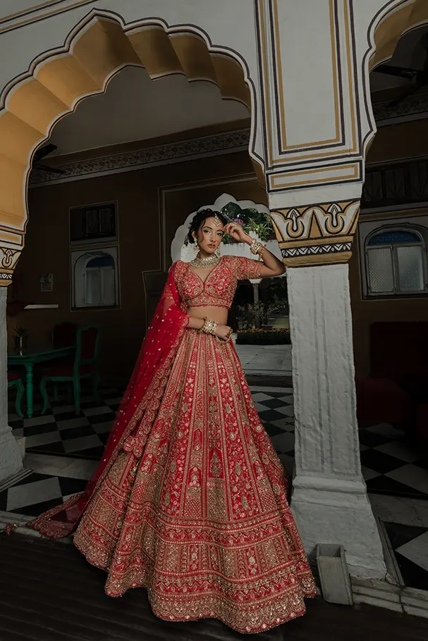 Red Silk - Handcrafted Opulence - Image 2