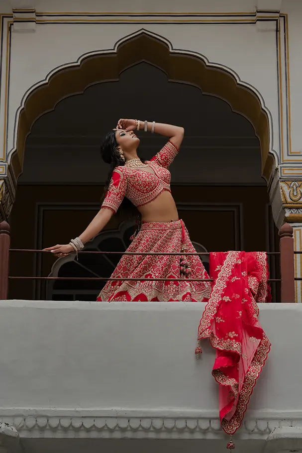 Red Silk - Handcrafted Opulence - Image 2