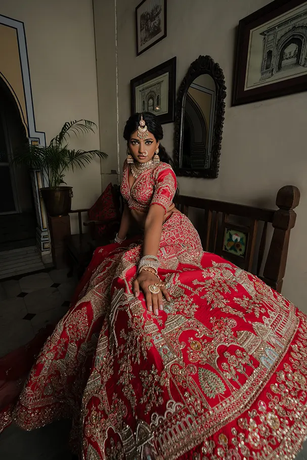 Red Silk - Handcrafted Opulence - Image 7