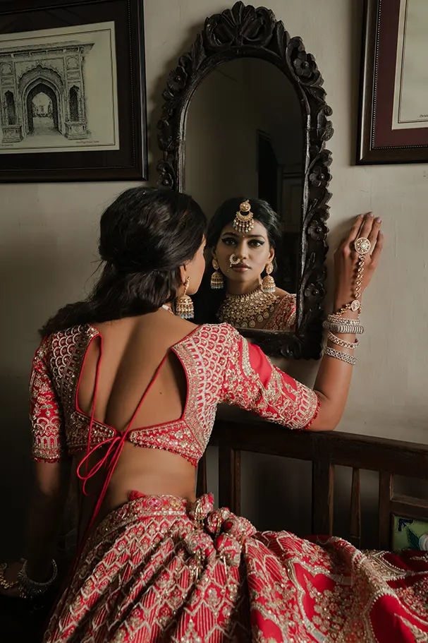 Red Silk - Handcrafted Opulence - Image 5