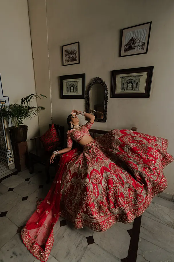 Red Silk - Handcrafted Opulence - Image 3