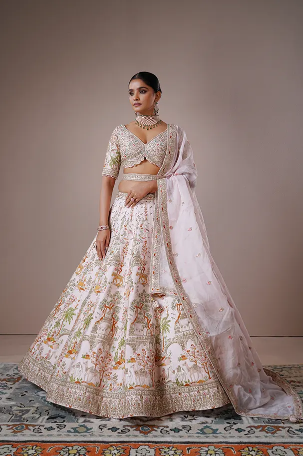 Blush Pink Silk – Handcrafted Opulence