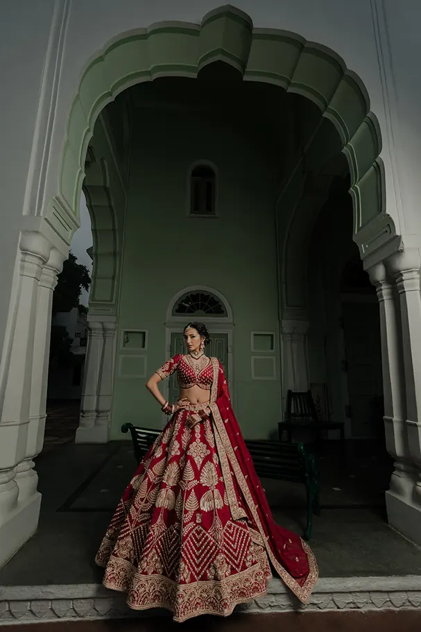 Maroon Silk – Handcrafted Opulence