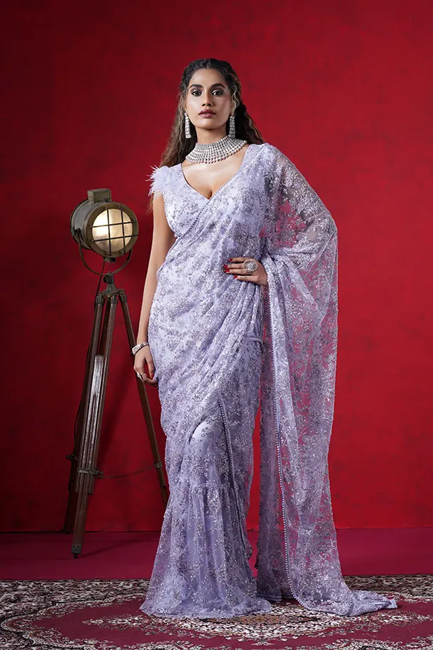 Lilac Imported Net – Timeless Couture Majesty